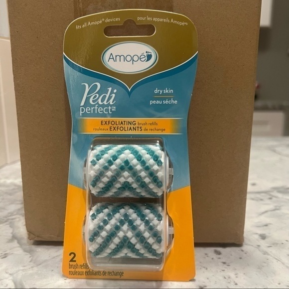 Amope Pedi Perfect Electronic Foot File Exfoliating Brush Refills, 2 Count - Picture 2 of 5
